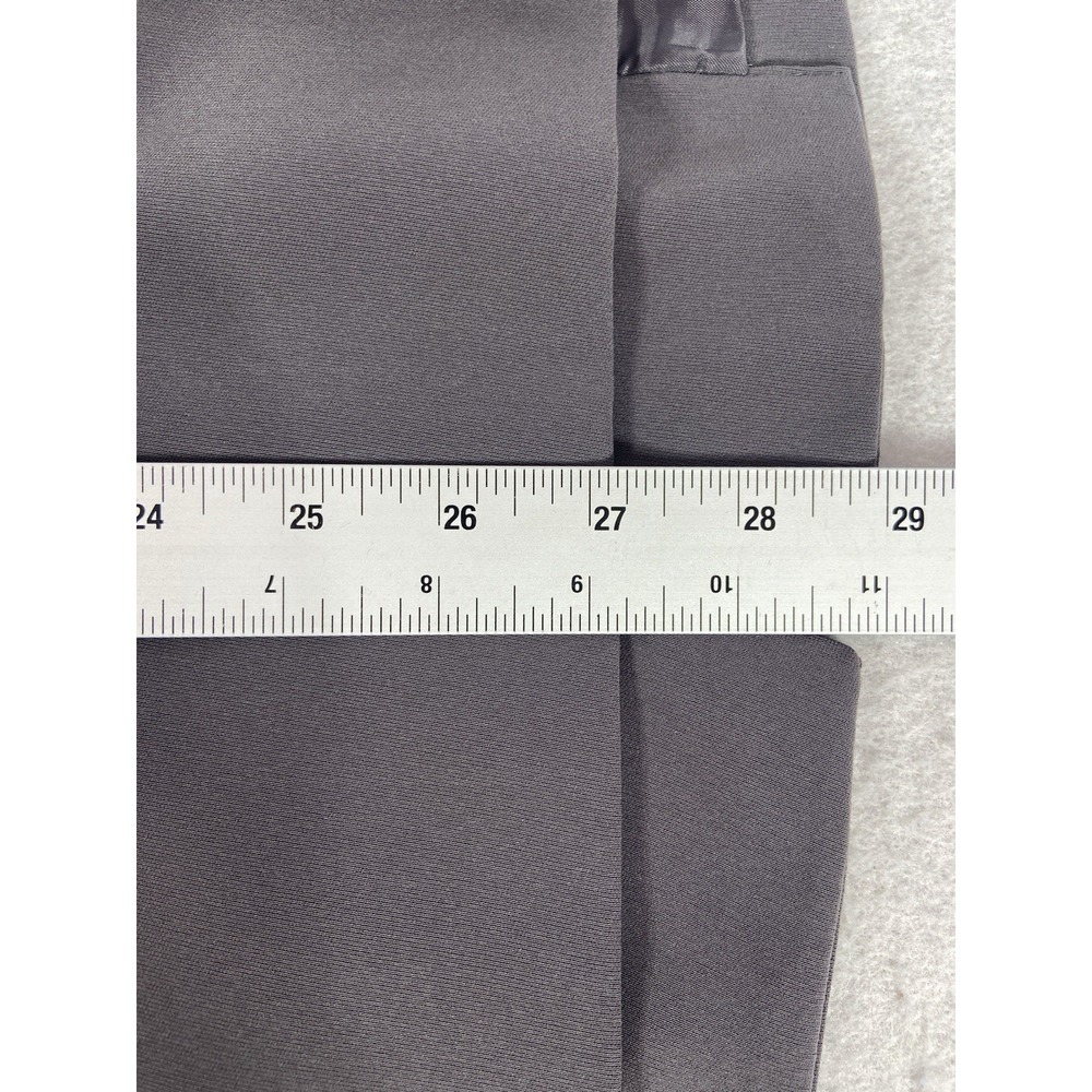 Kasper 2PC Pant Suit Women's 12 Gray Blazer Buttons Long Sleeve Fieldstone New - Picture 11 of 14